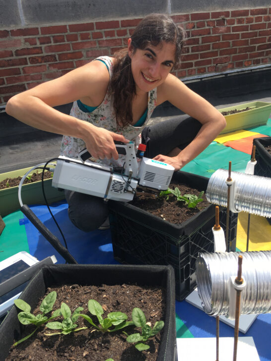 Dr. Sarabeth Buckley working on the BIG GRO system. Picture by Dr Buckley published via Interesting Engineering