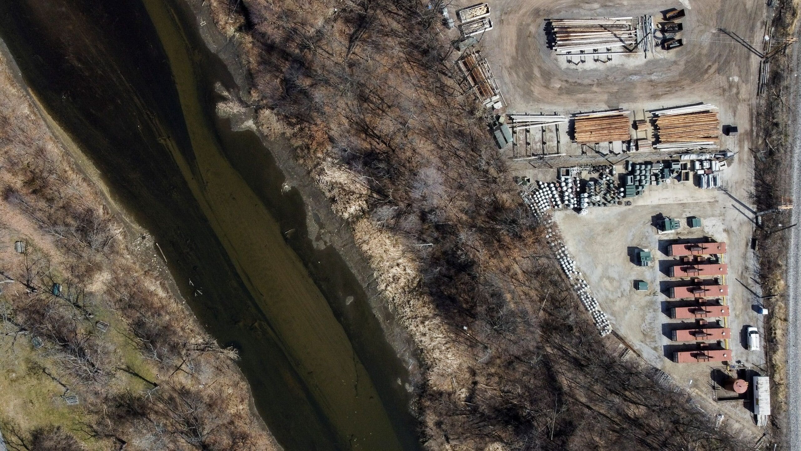 Another view of the Cuyahoga River in Akron, Ohio, U.S. REUTERS/Megan Jelinger