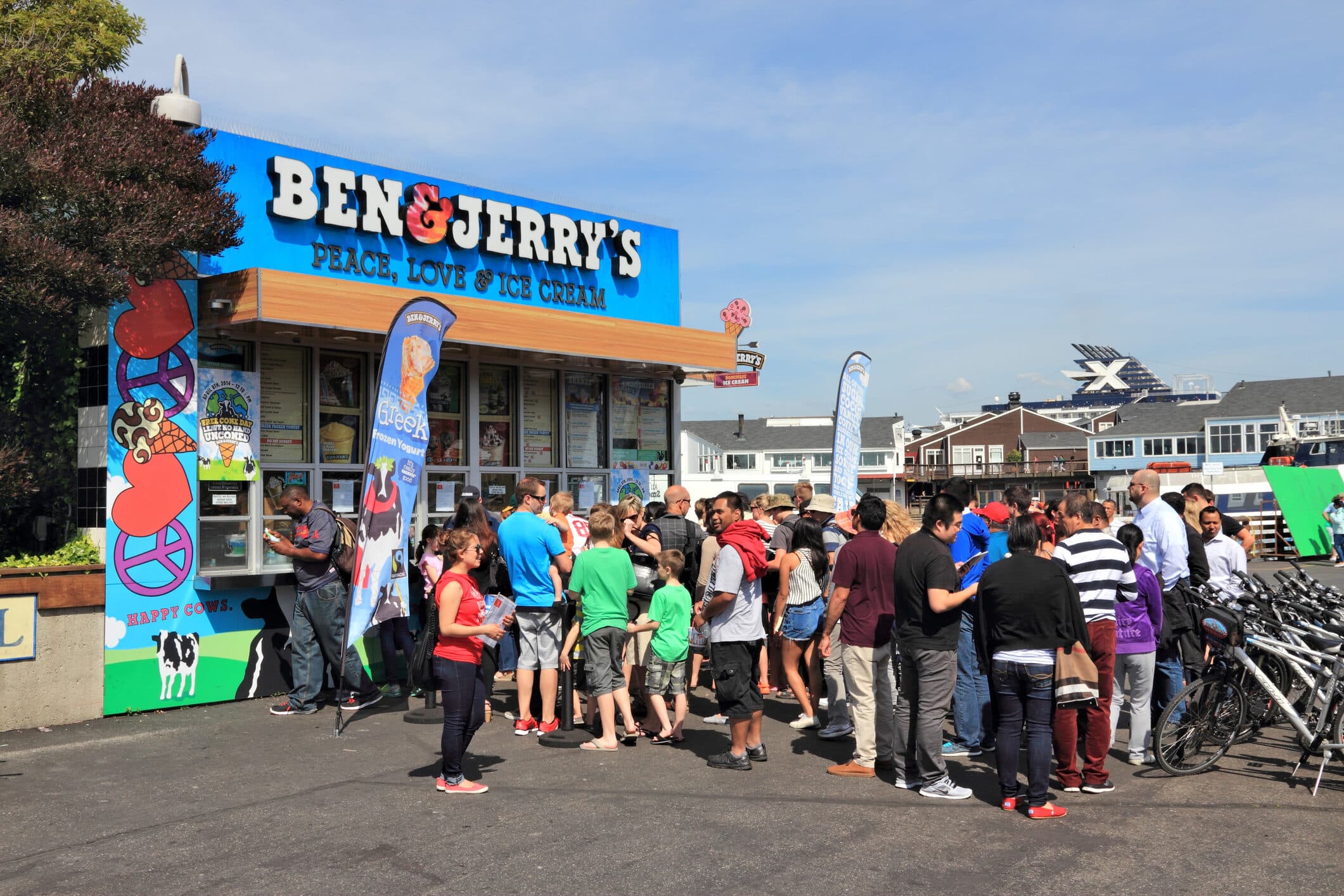 Ben & Jerry's, now owned by Unilever, has always had strong ethical and social values.