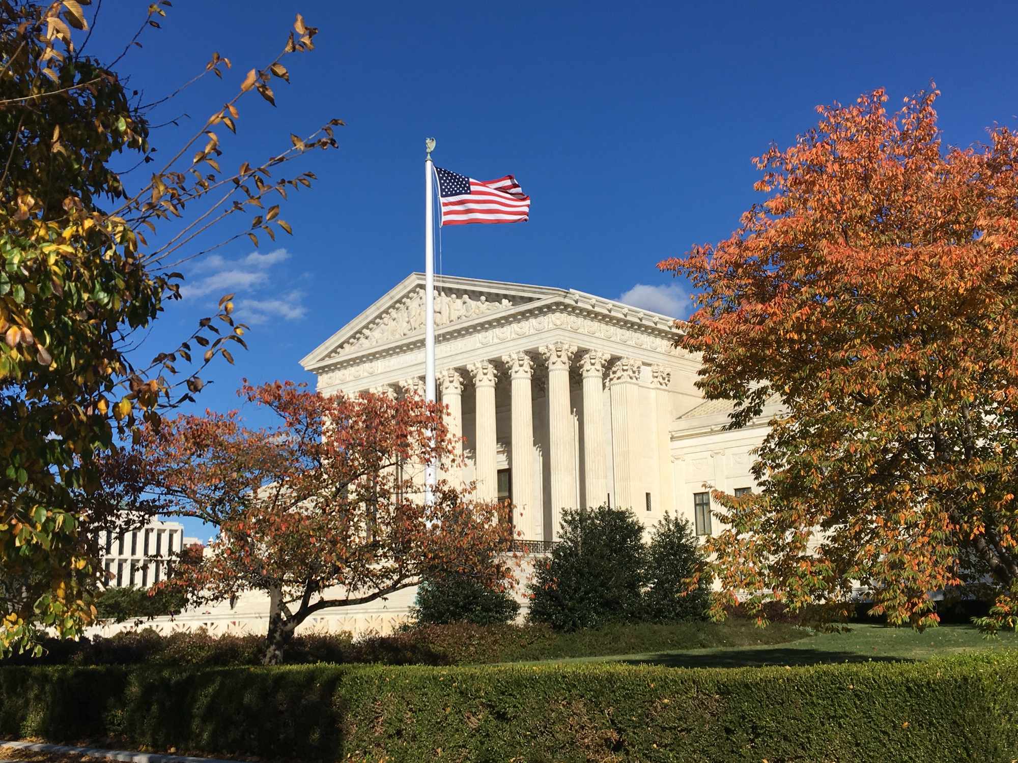 The US Supreme Court building. In the last two weeks, they have overturned the Roe v Wade ruling on abortion rights and hamstrung the President's ability to tackle power plant pollution.