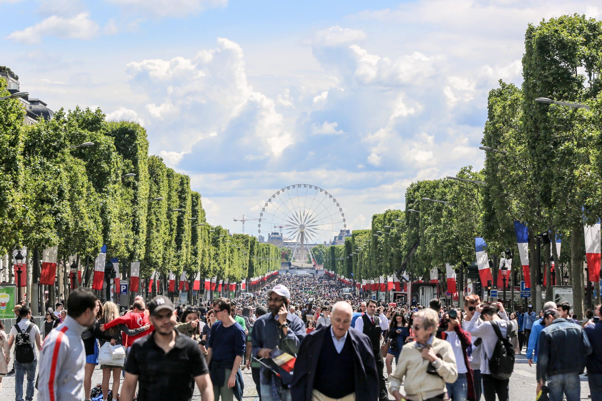 France, the home of modern democracy, pictured on Bastille Day. A majority say they would now favour the country being run by unelected experts.